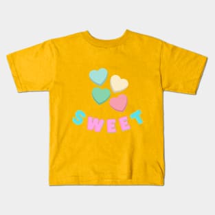 Sweet Candy Heart Kids T-Shirt